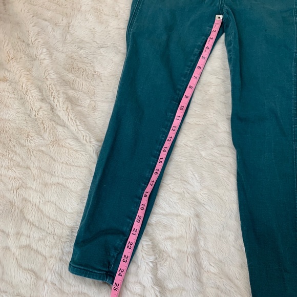 Free People high rise teal skinny/straight jeans *read description* - Picture 3 of 9